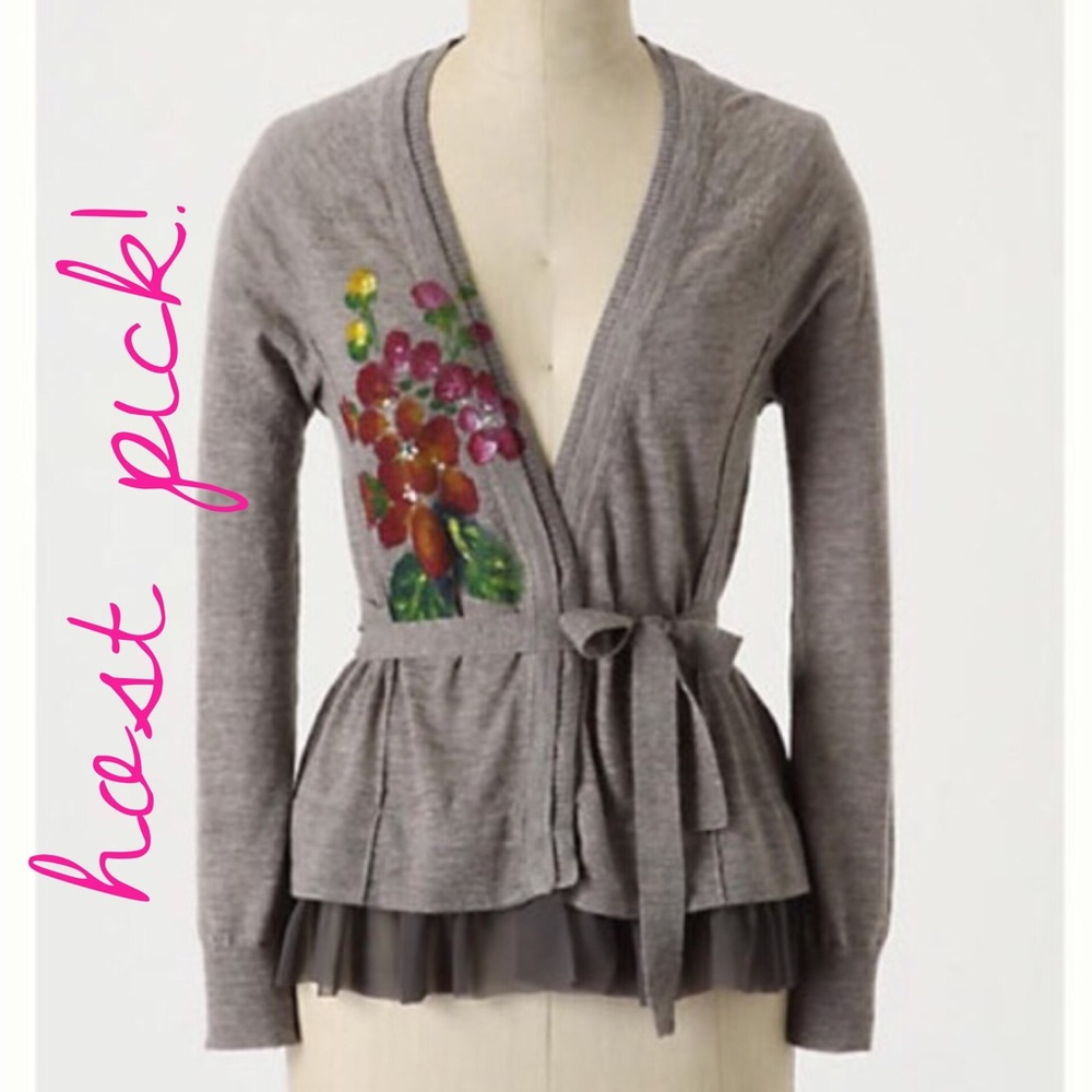 Anthropologie Cardigan by Knitted and Knotted